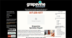 Desktop Screenshot of grapevinesprinklerrepair.com